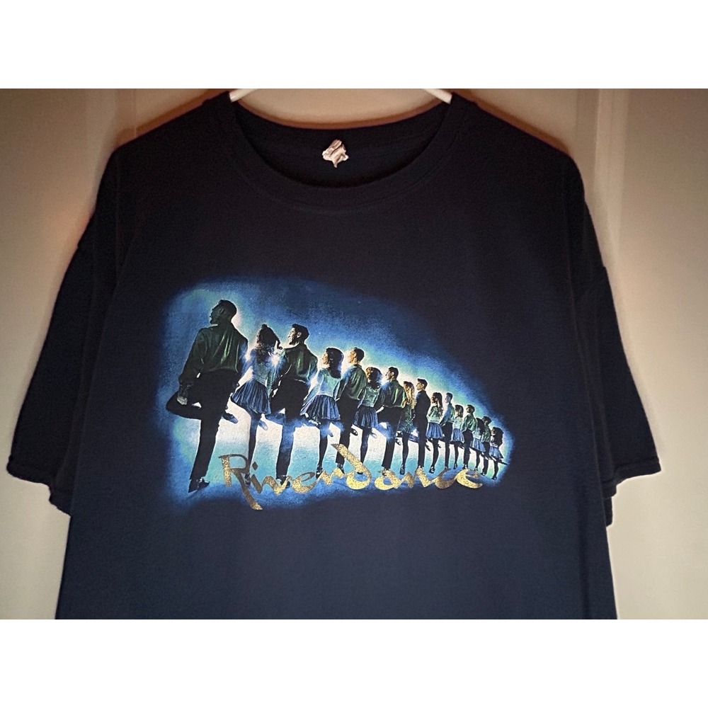 "Riverdance 25th Anniversary Show" Promo Graphic T-Shirt Sz Mens 2XL No Flaws